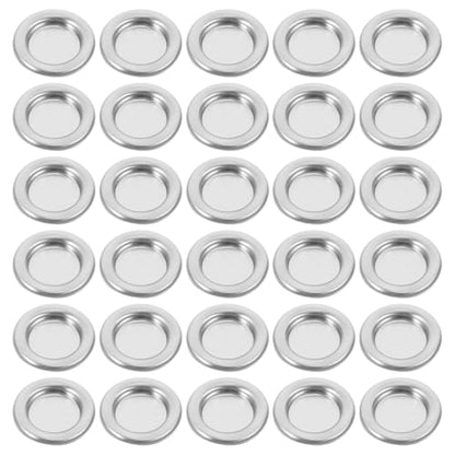 Lurrose 30pcs Metal Cone Incense Tray Aluminum Alloy Incense Holder Small Cone Plate Stick Burner