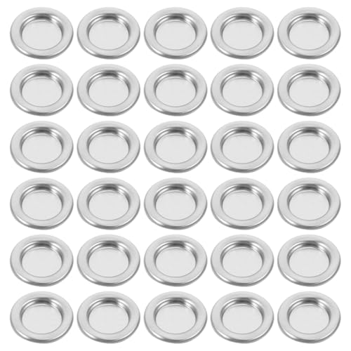 Lurrose 30pcs Metal Cone Incense Tray Aluminum Alloy Incense Holder Small Cone Plate Stick Burner