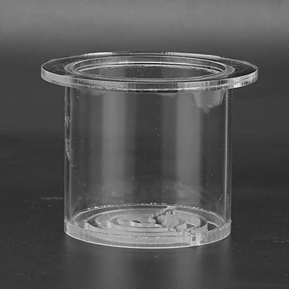 Feeding Breeding Protection Cover Acrylic Transparent Feeder Cover Block Fish Safety Aquarium Drain Pipe Cover for Saltwater Freshwater Fish Tank Accessories