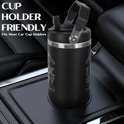 Funny Gifts For Men - That's What I Do I Fix Stuff and I Know Things Cup - 30oz Insulated Tumbler with Handle - Cool Fathers Day,Birthday Gifts for Grandpa,Husband,Uncle - color: Black-fix03