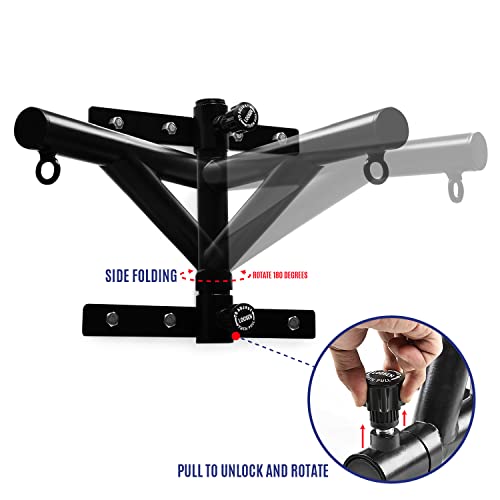 Yes4All Heavy Bag Hanger Wall Mount Punching Bag Hanger, Adjustable Heavy Duty Boxing Bag Bracket for Home Gym Indoor Outdoor