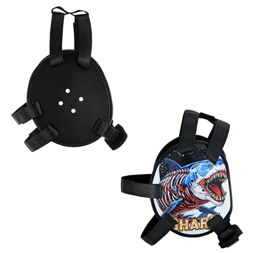 ROAR-INT Kid's Ear Guard BJJ Grappling Head Guard Adjustable Wrestling Headgear for Boys and Girls Earguard MMA Jiu Jitsu (Shark/Black (2Pcs)) - color: Shark/Black (2pcs)