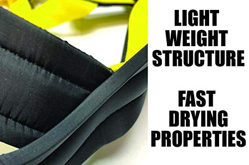 Neewa Adjustable Sled Pro Harness (Large, Yellow), Dog Harness for Large Breeds, Giant Dogs, Sled Pulling - color: Yellow, size: Large