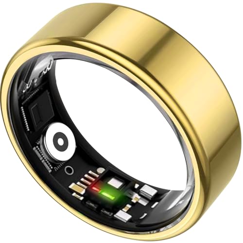 Smart Ring for Women & Men Fitness Sleep Heart Tracker - color: Gold, size: 11