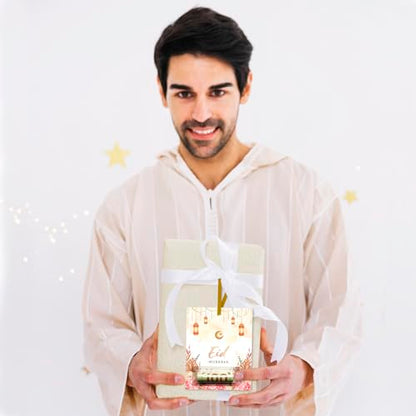 24 Pcs Eid Mubarak Money Holder Cards for Cash Gift, Eid Greeting Cards Money Holder Decoration Ornaments with Cover for Muslim Party Supplies
