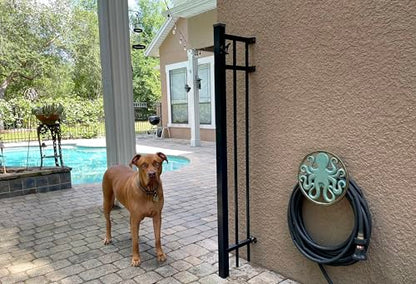 Zeckos Octopus Garden Hose Holder, 12 Inch Verdigris Cast Iron Wall Mount | Holds About 75-100 Ft of 5/8 Inch Hose, Three-Point Mounting, Bolts and Anchors Included - color: Octopus - Green