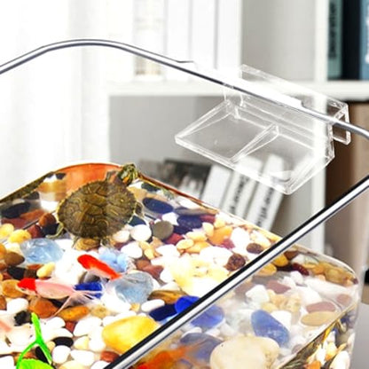 Yardwe 12 Pcs Acrylic Aquarium Lid Clips Durable Fish Tank Cover Holders Easy Installation Aquarium Accessories for Sturdy Tank Protection and Versatile Compatibility