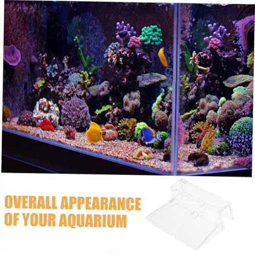 ERINGOGO 12pcs Rimless Aquarium Lid Clips Support Holder for Glass Covers Stable and Aesthetic Fish Tank Accessories