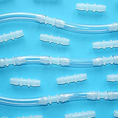 5/8" to 3/8" Hose Barb Reducer Pipe Fittings Adapter, Plastic Joint connector Splicer Mender for Aquarium Household Transport Fuel Gas Liquid Air (Pack of 4) - size: 5/8"-3/8"