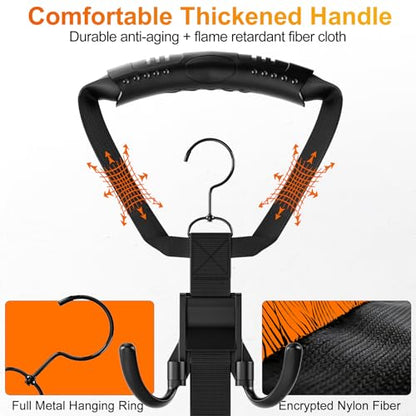 Hockey Drying Rack, Hockey Gear Drying Rack with 5 Durable Adjustable Hooks | Hold Up to 175 lbs,for Ice Field Hockey Goalie Lacrosse Football Baseball Softball Camping Fishing Accessories