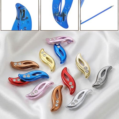12 Pcs Hijab Pins for Women, Pins for Hijab Colorful Safety Pin