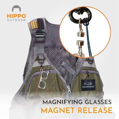 Fly Fishing Sport Glasses for easy exchange fly - style: Magnet Release - Orange