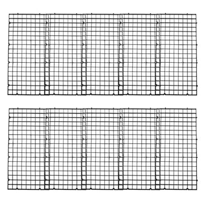 COLLBATH 10pcs Fish Tank Grid Divider Tray Aquarium Separation Net for Breeding and Aggressive Fish Easy Installation Isolation Board for Bottom Use