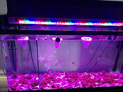 6PCS Aquarium Live Red Worm Cone Feeder Plastic Frozen Brine Shrimp Fish Food Feeding Cup for Fish Tank with Suckers
