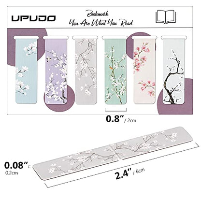 UpUDo 12 Pack Magnetic Bookmark, Book Marker Clip for Teachers, Students, Book Lovers, Printing on 2 Side - color: Style J