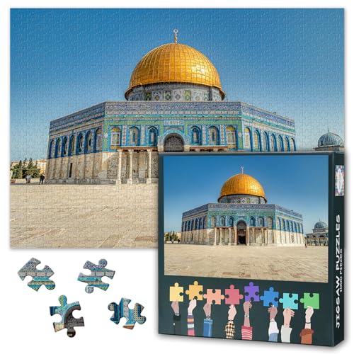 Mosque of Al-aqsa Puzzles for Adults Jerusalem Israel Dome of the Rock - color: Artwork-15