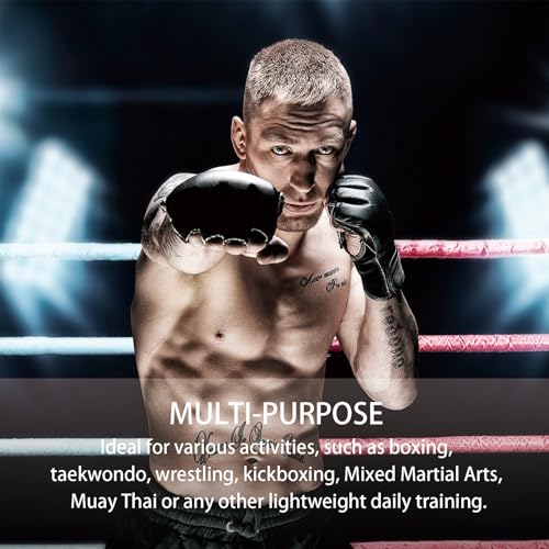 Boxing Gloves and Headgear Set Including 2 Pack Boxing Headgear and 2 Pack Boxing Gloves Boxing Equipment Sparring Gear Equipment for Beginners Adults - color: BlackRed