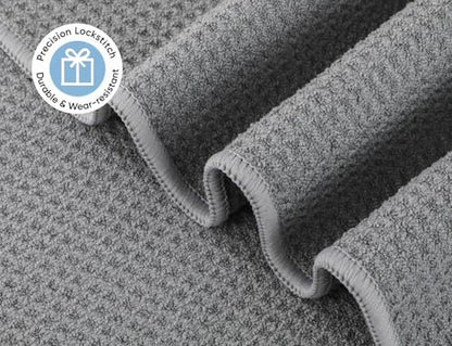 Microfiber Gym Towels 3 Pack, Quick-Drying Yoga Towels for Sport, Workout Equipment, Home and Gym, 16 Inches x 27.5 Inches - color: Blue+purple+grey
