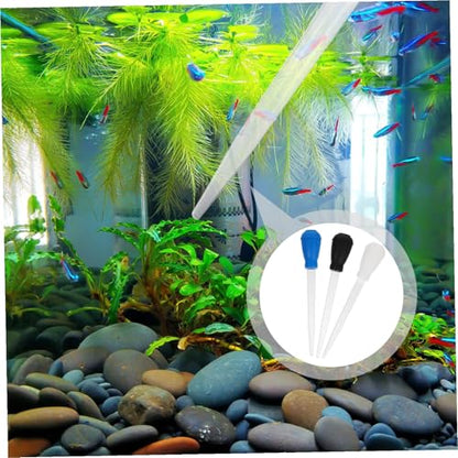 Beaupretty 3pcs Fish Tank Cleaning Tool Nozzle Siphon Compact Waste for Aquatic Plants and Pets Lightweight Manual Cleaner Easy to Store and Use
