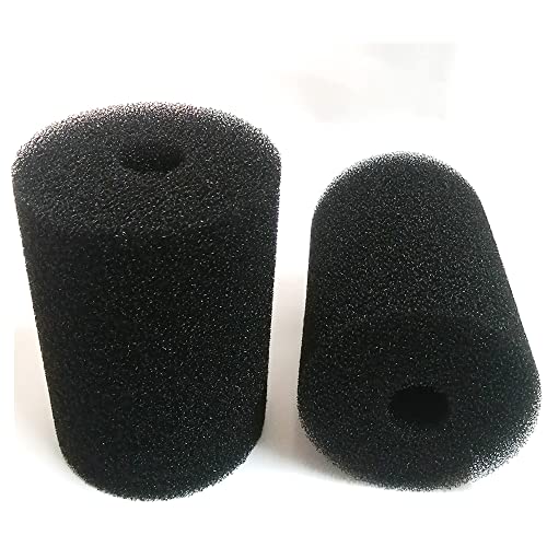 X-Large Foam Filter Sponges for Canister Filters and Aquaclear 70/110 Filters Overflow Filter Box Intake Round Pre-Filter 5.91" x 4.13", 2 Pack - size: 2 Pack