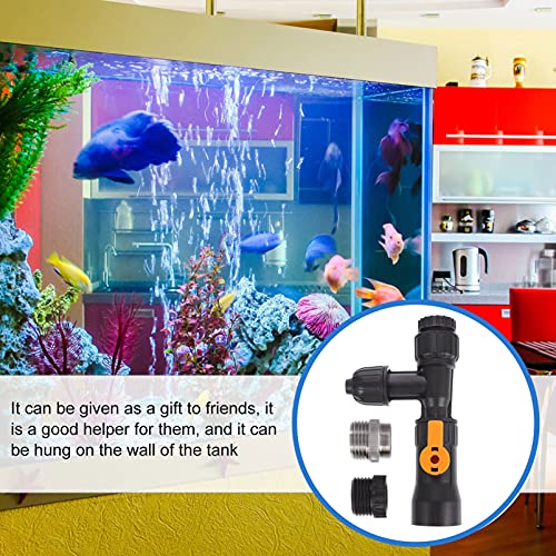balacoo Aquarium Water Changer Faucet Type Fish Tank Cleaning Tool Aquarium Water Changer Kit with 2 Accessories Compact Tap-Powered Change Tool for Supplies and Refill