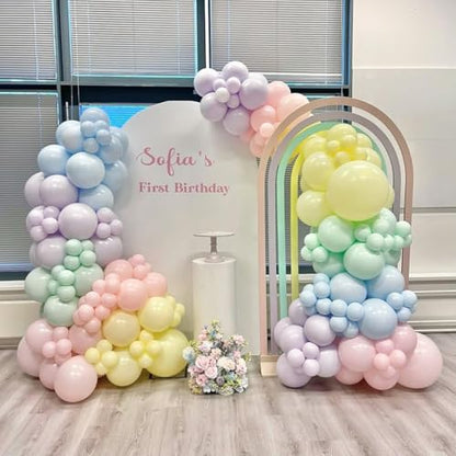 Paready Pastel Balloons, 60 Pcs Party Balloons for Easter Baby Shower - color: Pastel