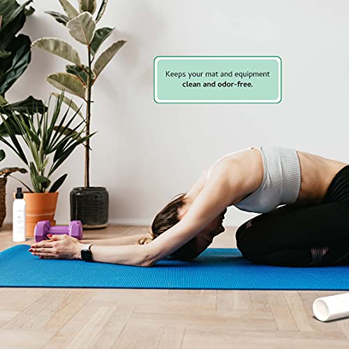 Begley's Yoga Mat Cleaner and Deodorizer Spray 8oz, with Fragrant Essential Oils, Pure Eucalyptus & Lavender - 2 Pack - size: 8 Fl Oz (Pack of 2)