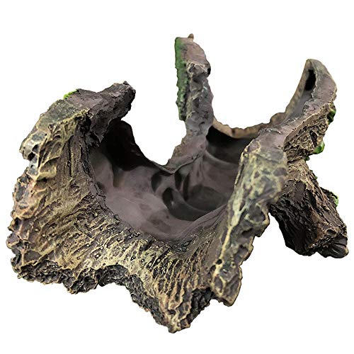SLOCME Aquarium Wood Ornament Fish Tank Trunk Decoration - Driftwood Decor with Cave for Fish and Shrimp to Swim Through Or Hide Out