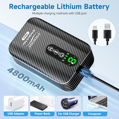 Rechargeable Bait Aerator Pump with Clip | Portable dual-mode air pump for bait buckets, fishing trips, crawfish, and aquarium backup; clip-on design - color: Dark Black