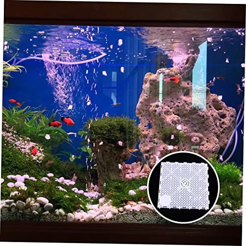 COLLBATH 10pcs Aquarium Filtering Plates Sand Divider Board for Fish Tank Easy to Install Bottom Pad High Water Permeability Splicing Combination for Custom Aquatic Environment