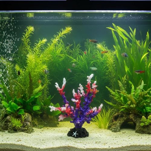 Resin Coral Aquarium Ornament Resistant Aquarium Decoration Easy to Clean Artificial Coral Formation Decoration