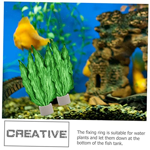12pcs Aquarium Plant Holders Fixed Rings for Tank Water Plants Cultivation Weight Ring Fish Tank Decorations Sturdy Pot
