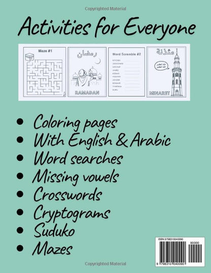 Muslim Fun Activity Book: Islamic Coloring, Puzzles, Mazes & Word Games for Kids