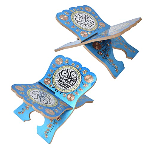 Wooden Folding Book Stand Holder for Holy Scripture Reading, Desktop Religious Book Rack Display, Adjustable Wooden Book Holder for Teachers Kids, Durable Boxwood Book Stand (JM01861)