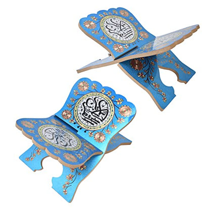 Wooden Folding Book Stand Holder for Holy Scripture Reading, Desktop Religious Book Rack Display, Adjustable Wooden Book Holder for Teachers Kids, Durable Boxwood Book Stand (JM01861)