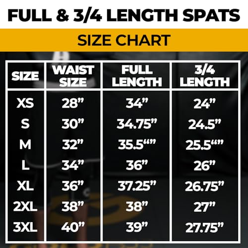 Gold BJJ Jiu Jitsu Spats - Base Layer for Gi and No-Gi Grappling - Martial Arts Pants - color: Black (3/4 Length), size: Small