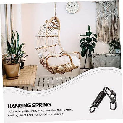Totority 1set Porch Swing Springs Heavy Duty Metal Swing Spring Kit for Hammock Chair Sandbag Fixing Kit