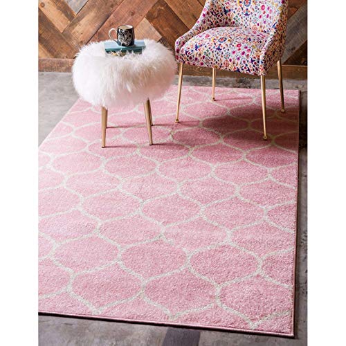 Unique Loom Trellis Frieze Collection Area Rug - Rounded (2' x 8' 8" Runner, Multi/ Black) - color: Multi/Black, size: 2' x 8'8" (Runner)