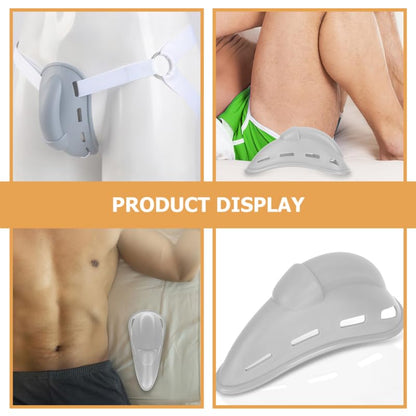 EXCEART Groin Protector Cup for Men Boxing Kickboxing MMA Muay Thai Sparring Groin Guard Jockstrap for Taekwondo Karate - color: Light Grey