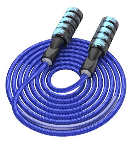 Jump Rope for Women Men, Fitness Jumprope for Women Workout, Adjustable Adult Exercise Skipping Rope - color: Blue