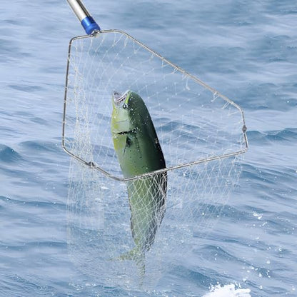 Chicken Catching Net ,Extendable from 33" to 75" Chicken Catcher Leg Hook | Animal Net, Made of Stainless Steel Tube, Suitable for Catching Duck, Goose, Skunk, Bat and, Bird Net & Fish Net