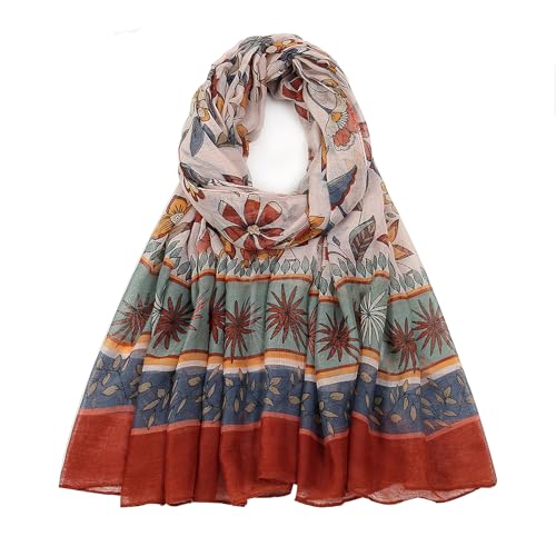vimate 여성용 경량 면 스카프 패션 헤드 커버 히잡 보일 스카프 숄 랩 - color: J2#.style 39