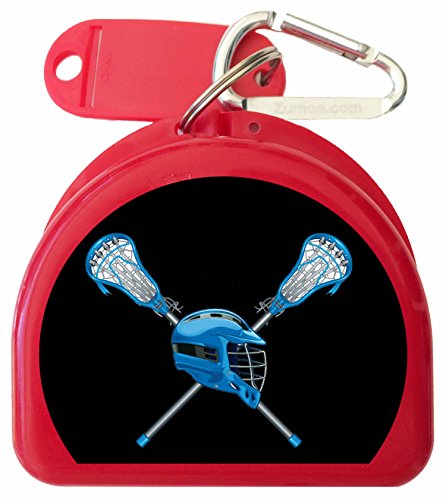 Lacrosse Mouthguard, Mouth Guard Case - Men's Lacrosse - color: Red