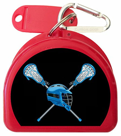 Lacrosse Mouthguard, Mouth Guard Case - Men's Lacrosse - color: Red