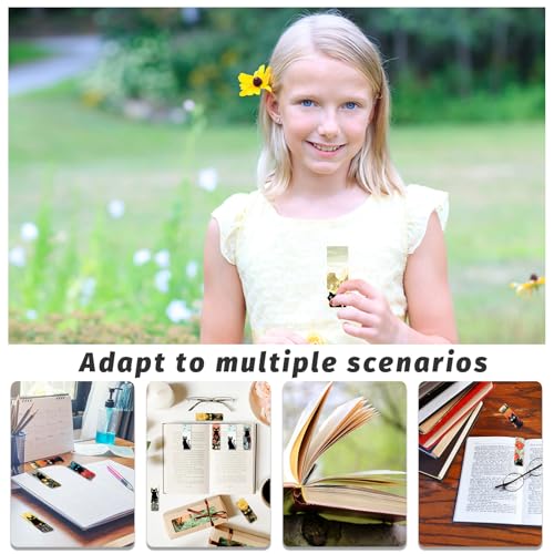 96 Pieces Magnetic Bookmarks Magnet Page Markers - Book Marks for Reading Women & Men with Storage Boxes - Gifts for Cat Lovers, Cute Magnet Bookmark Clips for Reading Pleasure (Cat Style B) - size: 96, style: Cat Style B
