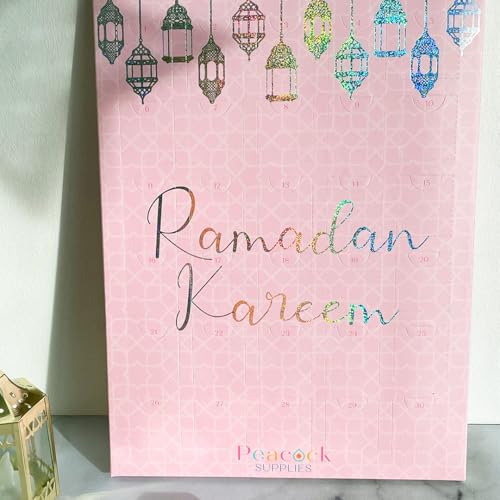 Ramadan Chocolate Countdown Calendar - Pink & Glitter