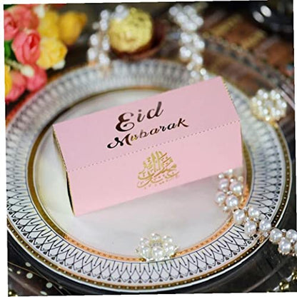 Candy Bar Wrapper 10pcs/Set Eid Mubarak Chocolate Box for Islam Muslim Party Favors Kareem Gift Mixed Color