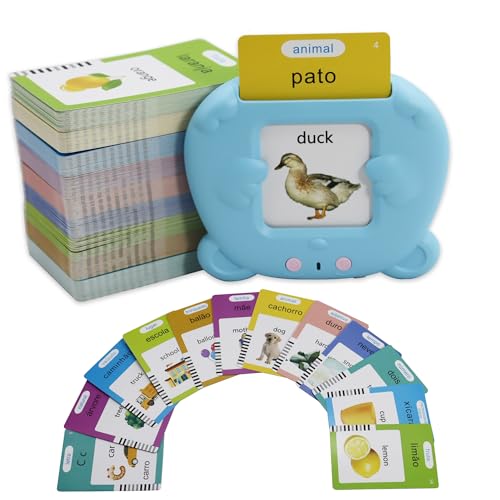 MAYAPHILOS 510 Sight Words Brazilian Portuguese and English Talking Flash Cards, Learn for Kids Language Learning Speech Therapy Toys for Toddlers - size: 510 Words Portuguese and English