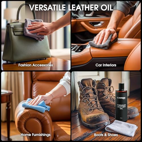 Cannon Sports Premium Baseball Glove Oil - Restores, Protects, Conditions, Softens, Waterproofs – All-Natural Ingredients - For Baseball Gloves, Softball Gloves, Other Leather Sports Gear & Much More