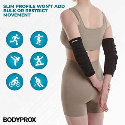 Bodyprox Elbow Protection Pads 1 Pair, Elbow Guard Sleeve - size: Medium